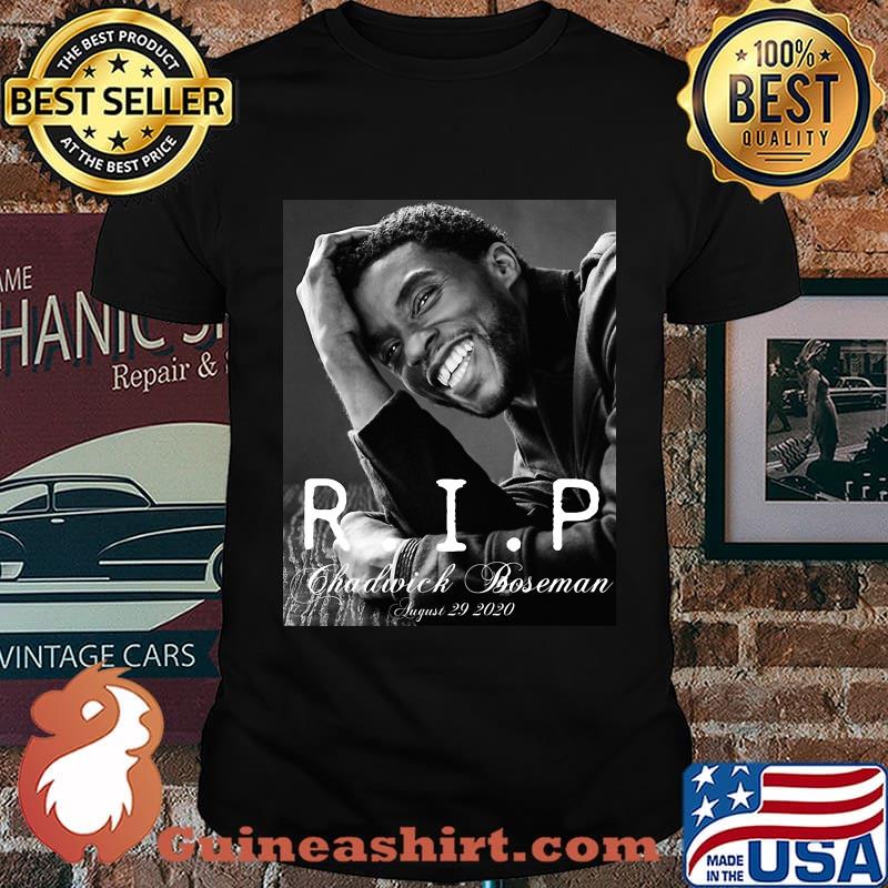 Rip chadwick Boseman black panther smiling 2020 shirt