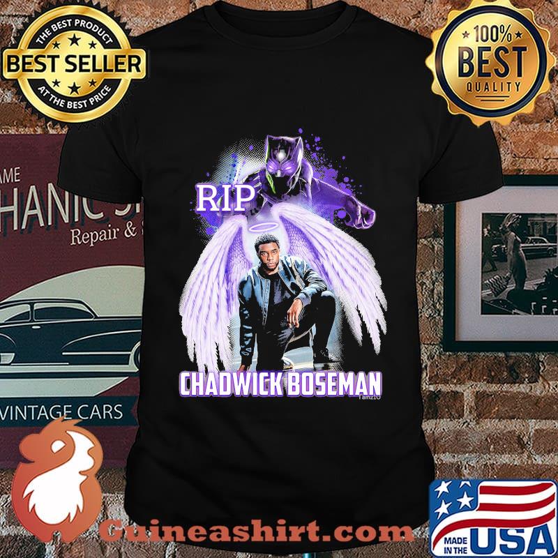 Rip chadwick boseman black panther wing angel shirt