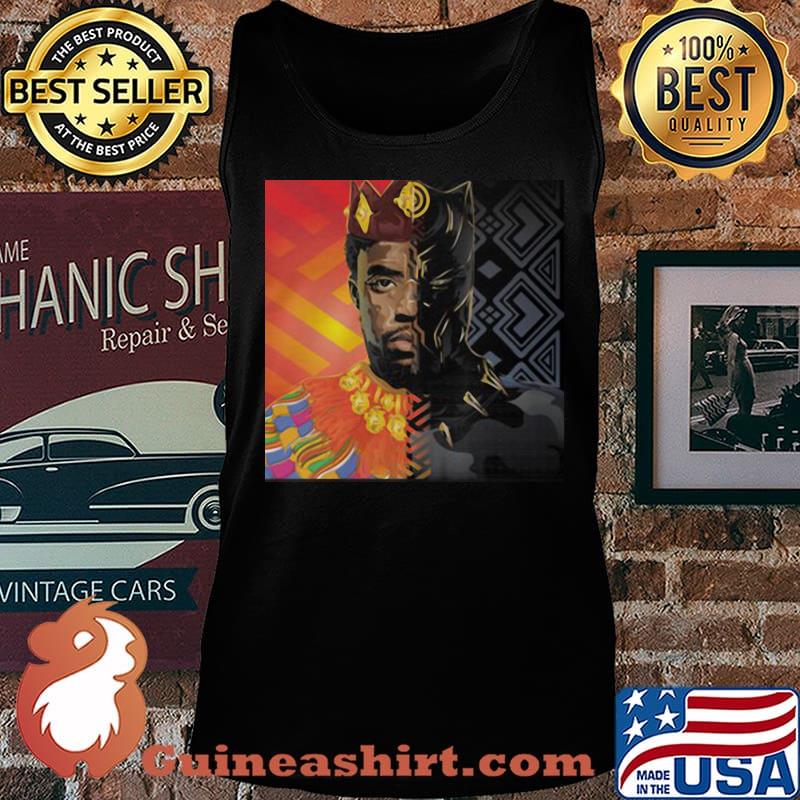 Rip chadwick boseman leader king black panther art s Tank top