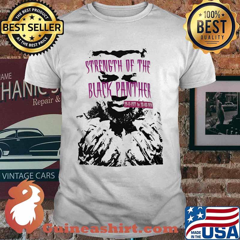 Rip chadwick strength of the black panther 1977 2020 shirt