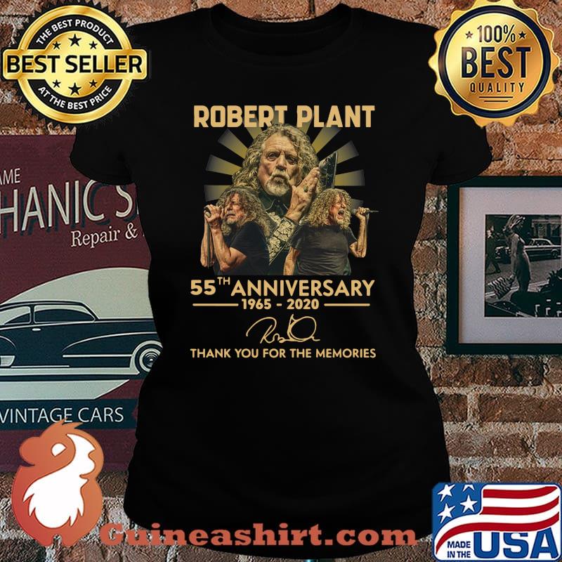 Robert plant 55th anniversary 1965 2020 thank you for the memories signature s Laides tee