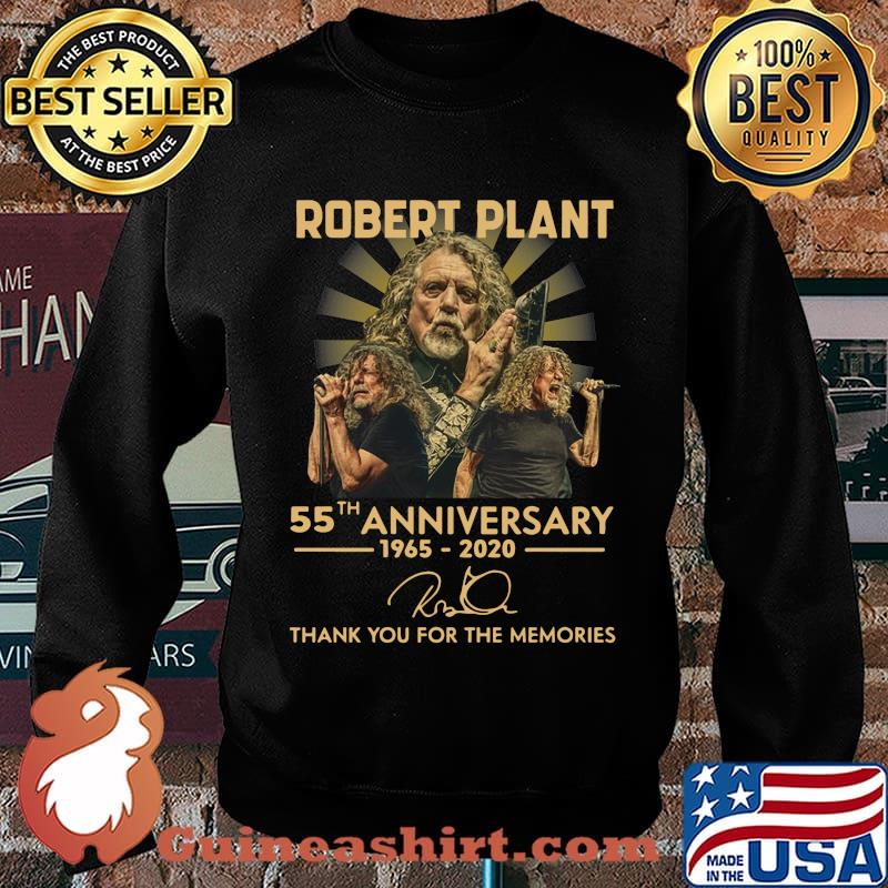 Robert plant 55th anniversary 1965 2020 thank you for the memories signature s Sweater