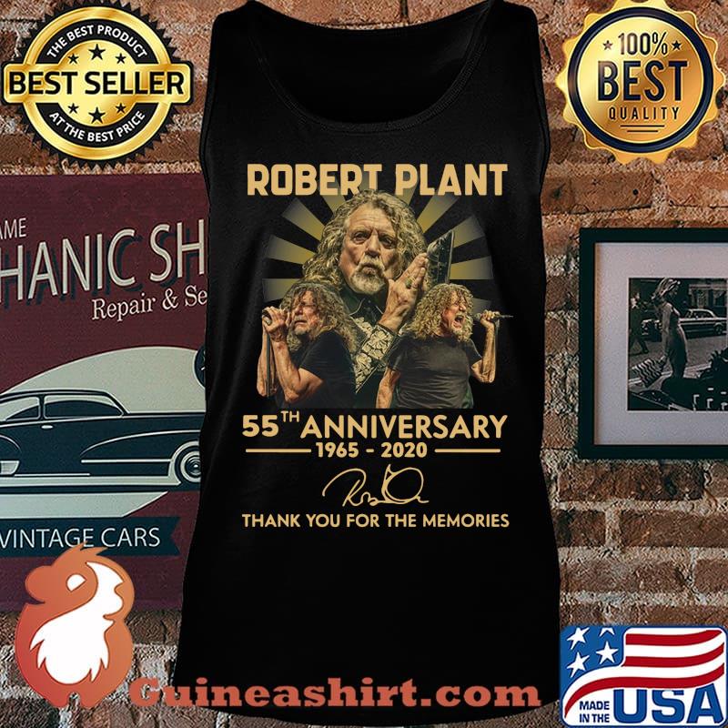Robert plant 55th anniversary 1965 2020 thank you for the memories signature s Tank top