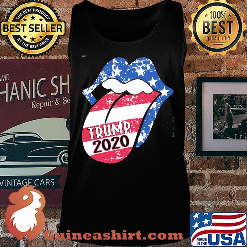 Rolling stones trump 2020 american flag independence day s Tank top