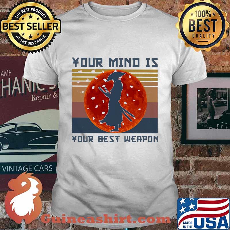 Samurai Basketball Your mind is your best weapon vintage retro shirt