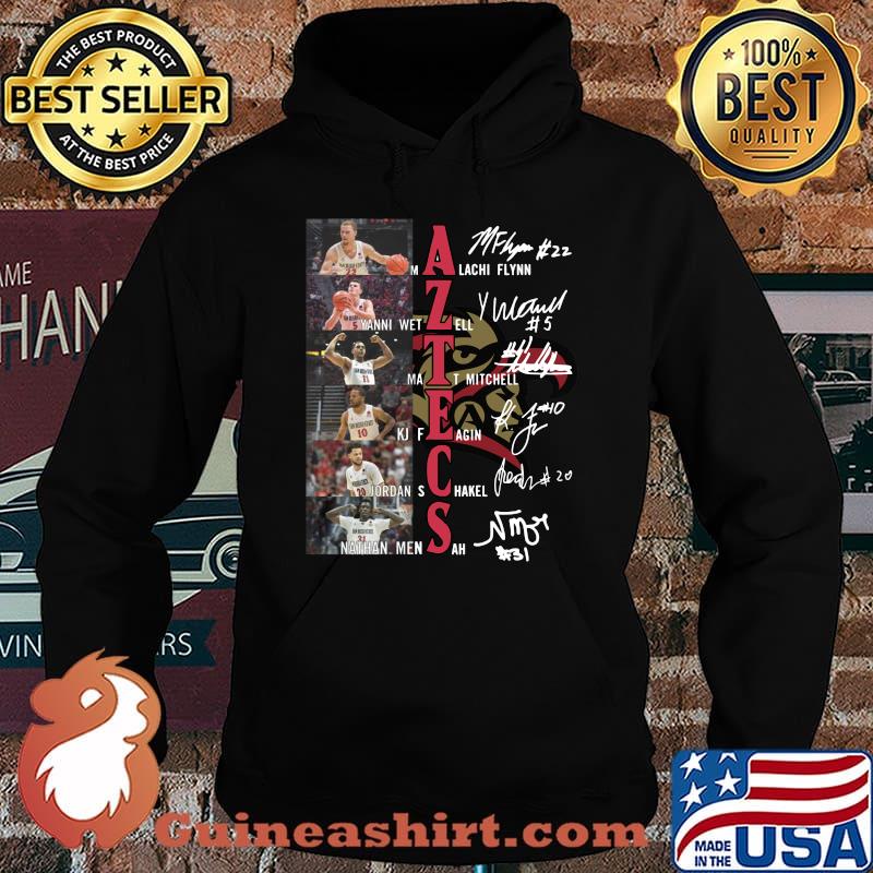 San diego state aztecs men's basketball players signatures s Hoodie