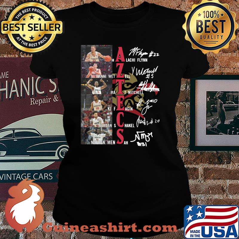 San diego state aztecs men's basketball players signatures s Laides tee