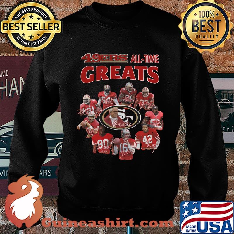 San francisco 49ers all time greats signatures s Sweater