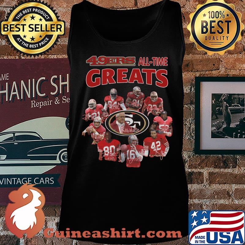 San francisco 49ers all time greats signatures s Tank top