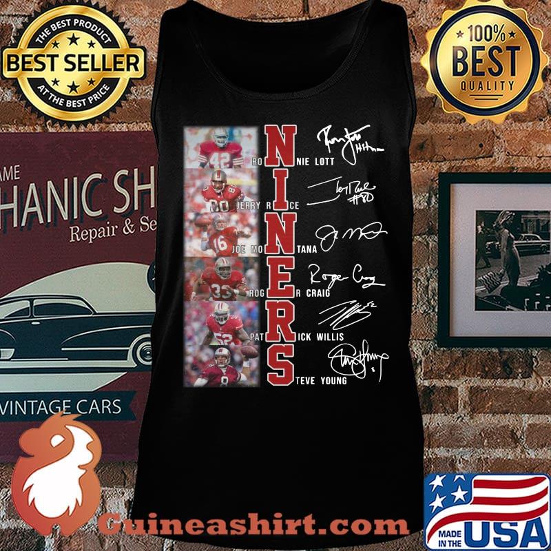 San francisco 49ers niners football players signatures s Tank top