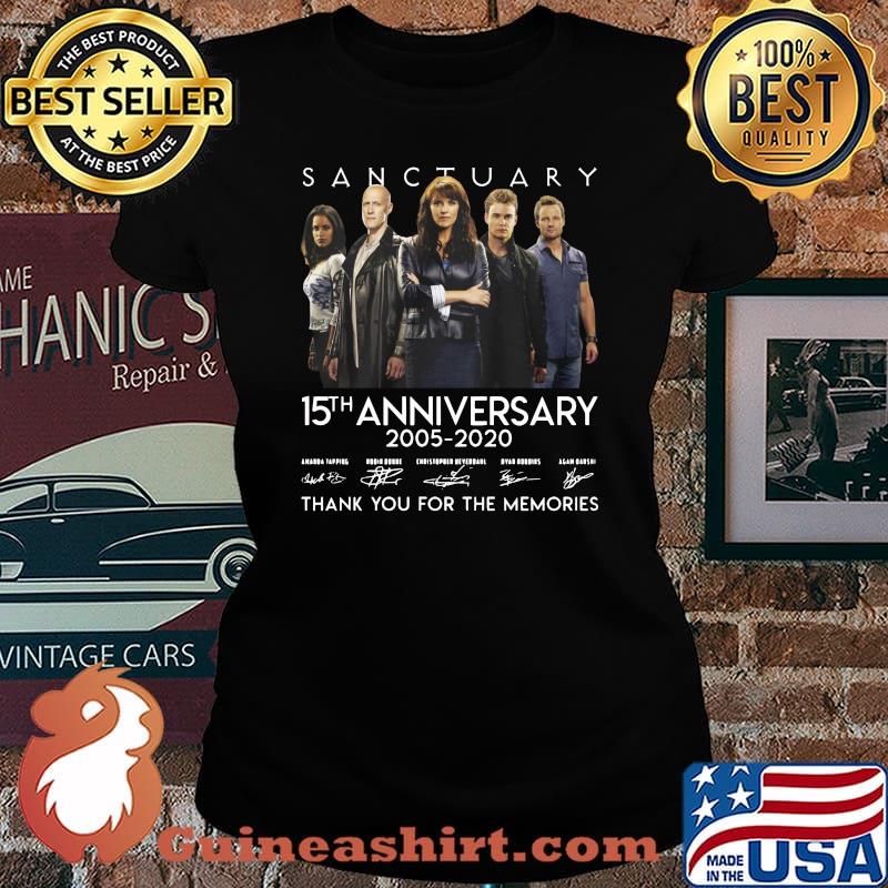 Sanctuary 15th anniversary 2005 2020 signature thank you for the memories s Laides tee
