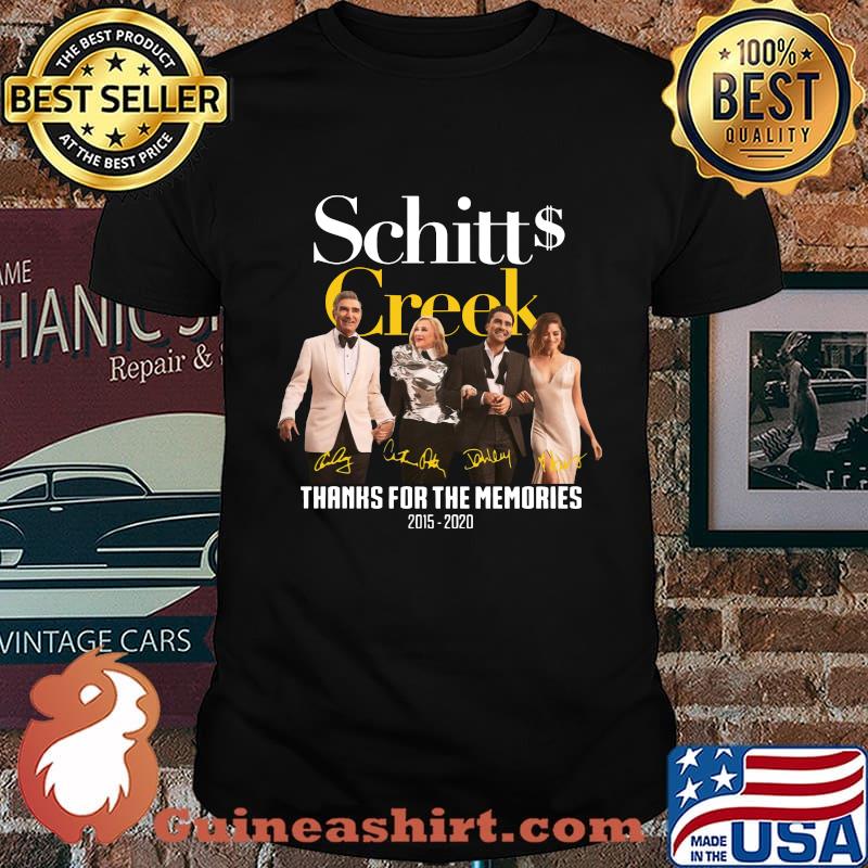 Schitt's creek 2015 2020 thank you for the memories signatures shirt