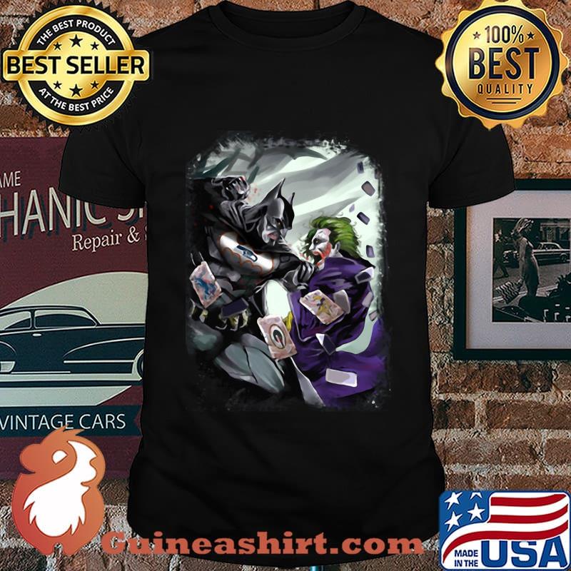 Seattle seahawks nfl football batman fighting joker dc comics shirt