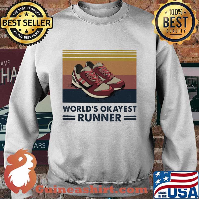 Shoes world's okayest runner vintage retro s Sweater