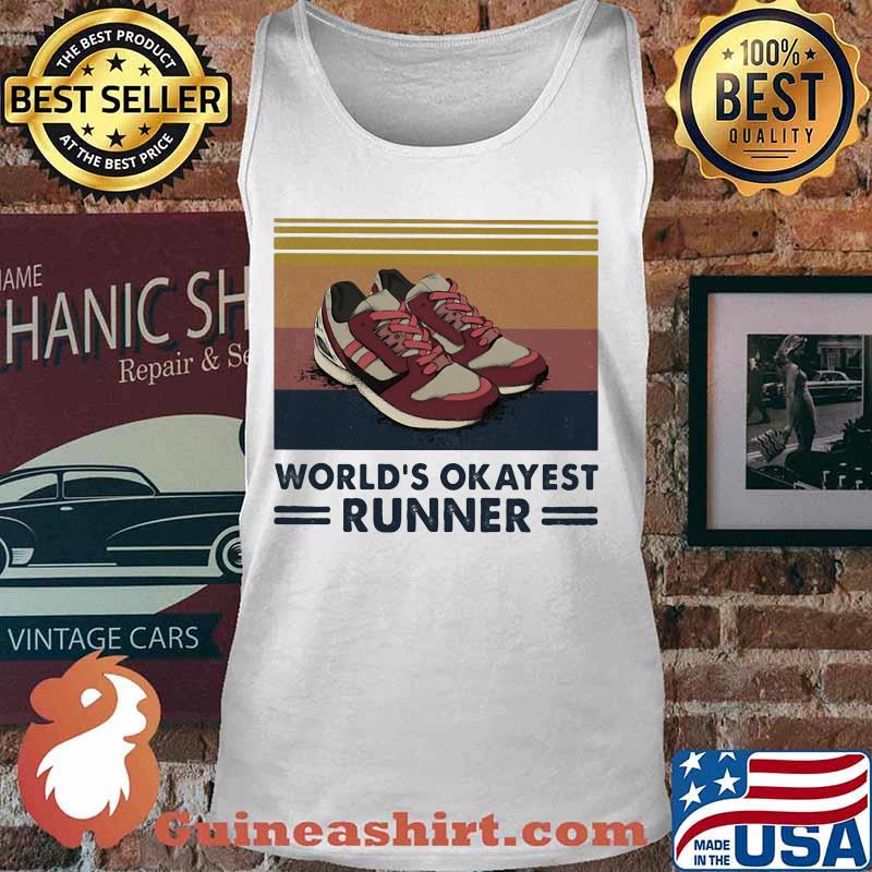 Shoes world's okayest runner vintage retro s Tank top