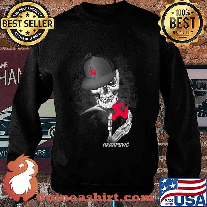 Skeleton skull akrapovic logo s Sweater