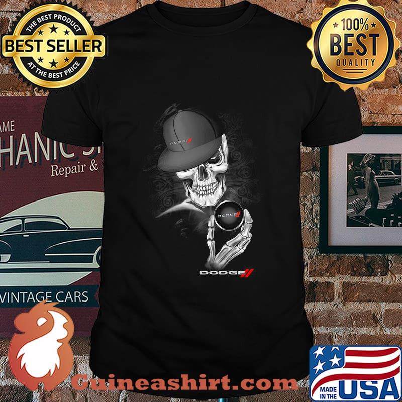 Skeleton skull dodge logo shirt