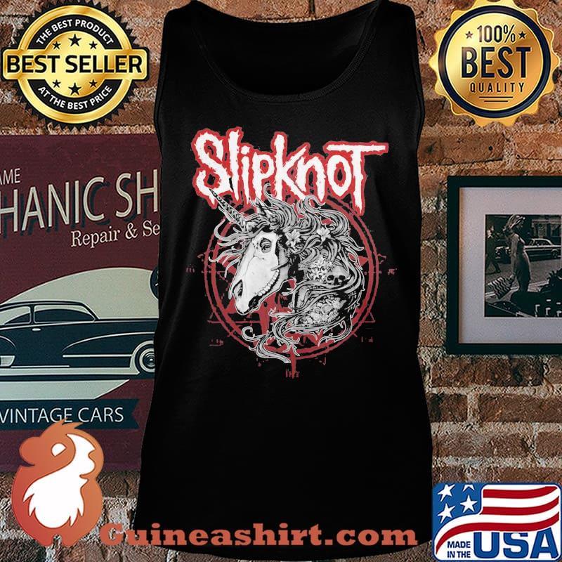 Skeleton unicorn slipknot band s Tank top