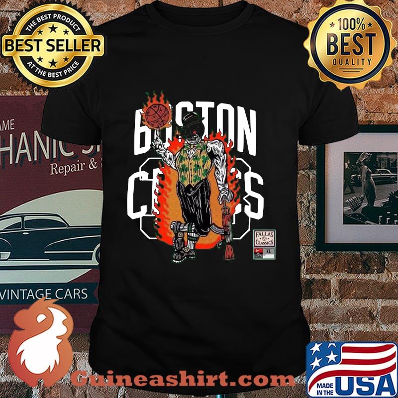 Skeleton warren lotas celtics basketball st. patrick's day shirt