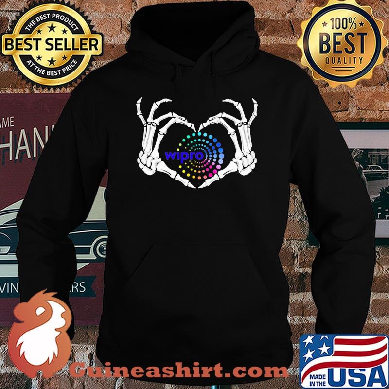 Skeleton wipro logo heart s Hoodie