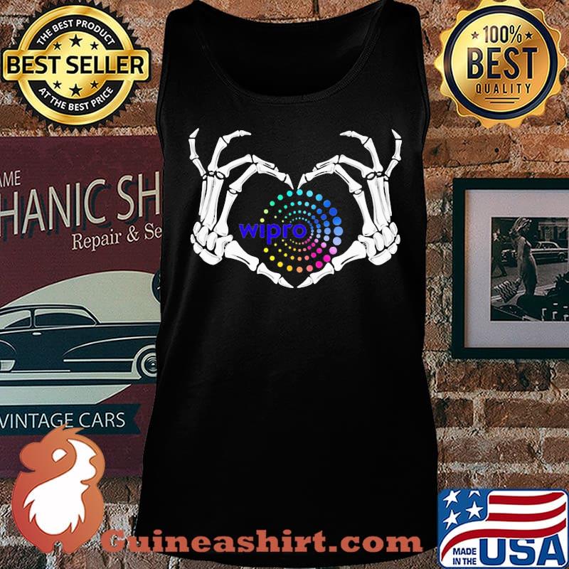 Skeleton wipro logo heart s Tank top