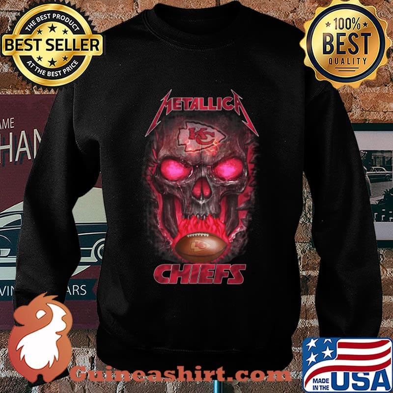 Skull metallica kansas city chiefs football s Sweater