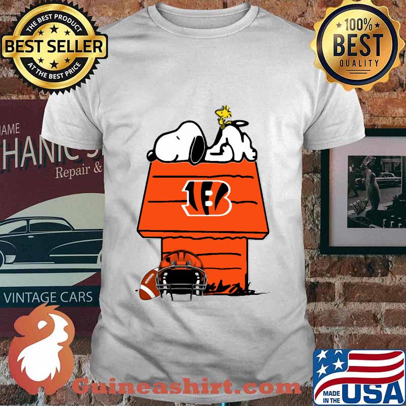 Snoopy and woodstock cincinnati bengals logo shirt