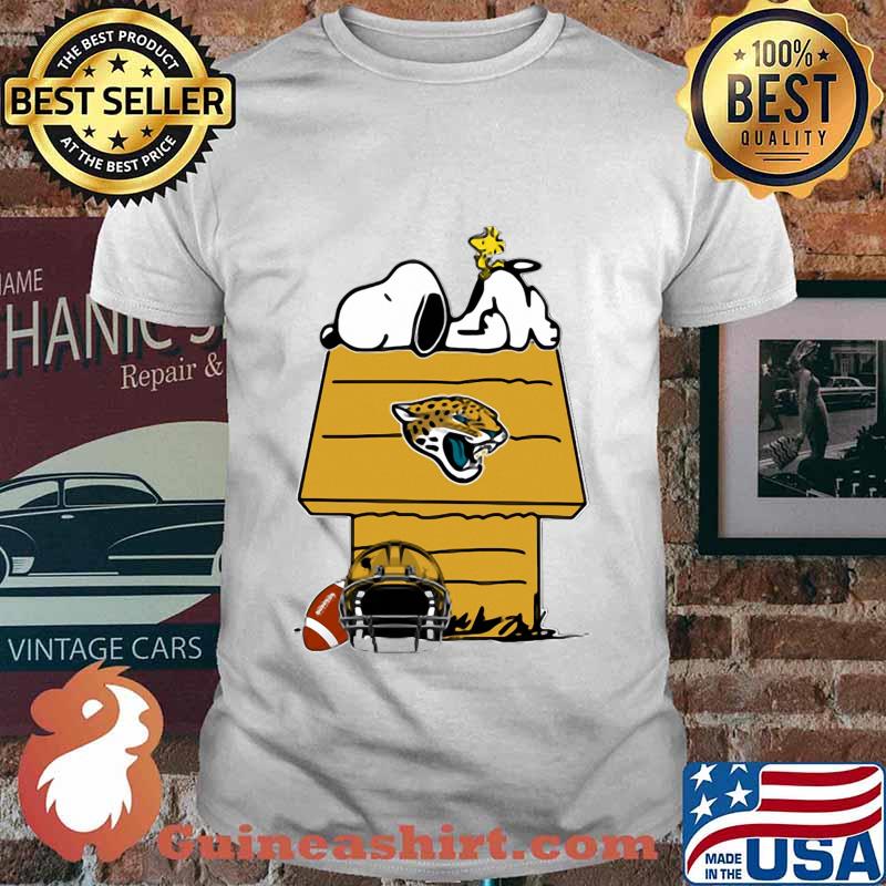 Snoopy and woodstock jacksonville jaguars logo shirt
