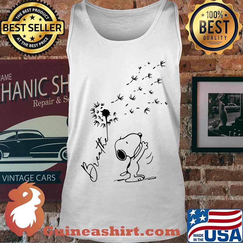 Snoopy dandelion flower breathe s Tank top