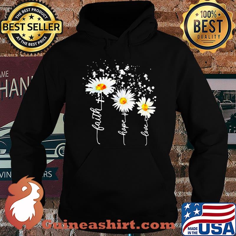 Snoopy faith hope love heart flowers s Hoodie