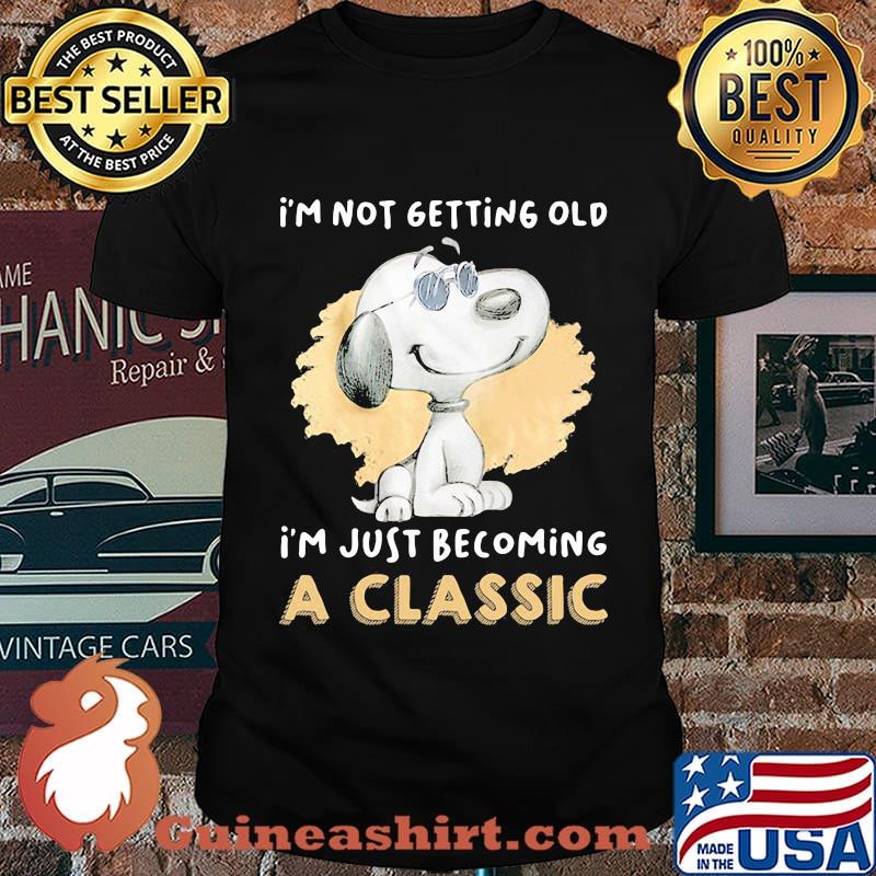 Snoopy i'm not getting old i'm just becoming a classic shirt
