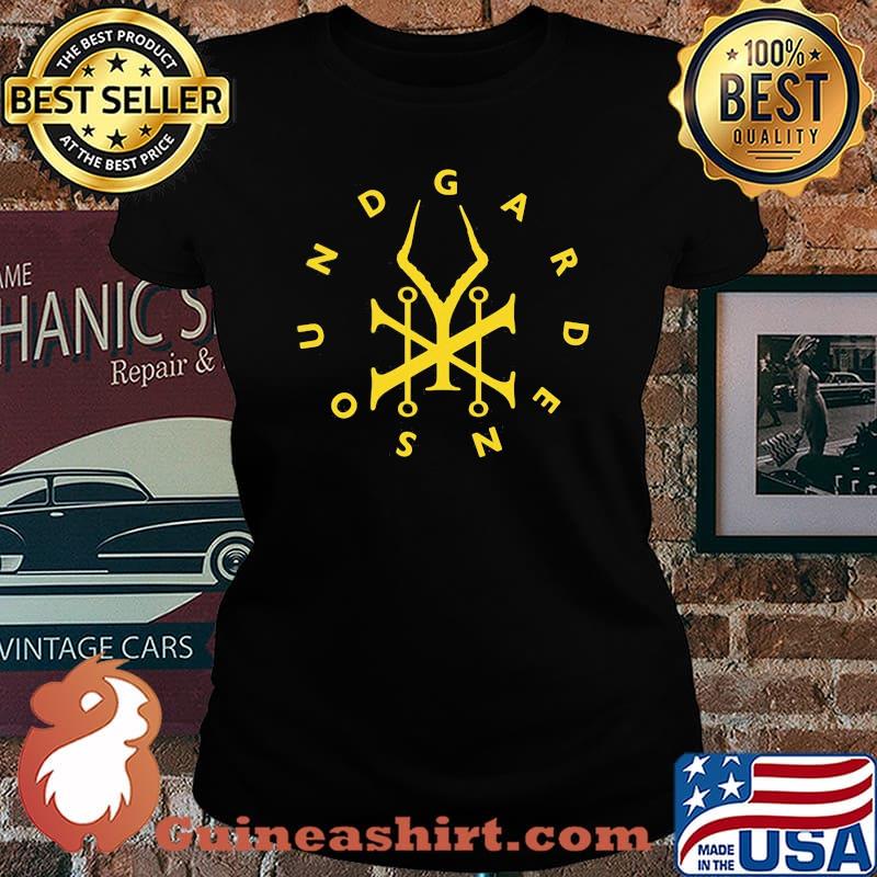 Soundgarden band logo yellow s Laides tee