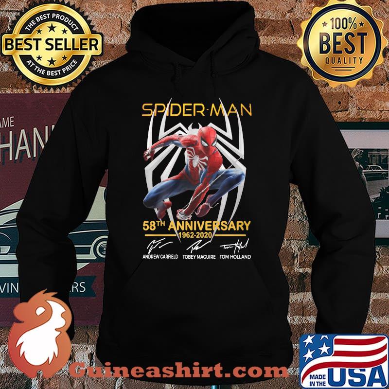 Spider man 58th anniversary 1962 2020 andrew garfield tobey maguire tom holland signatures s Hoodie
