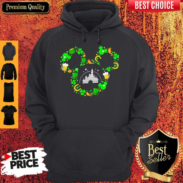 St Patricks Day Mickey Mouse Disney Castle Shirt - Image 2