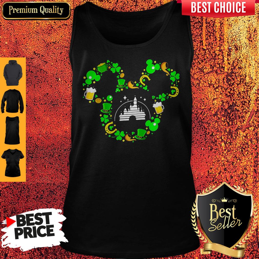 St Patricks Day Mickey Mouse Disney Castle Shirt - Image 6