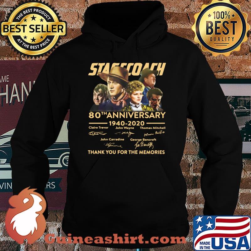 Stagecoach 80th anniversary 1940 2020 thank you for the memories signatures s Hoodie
