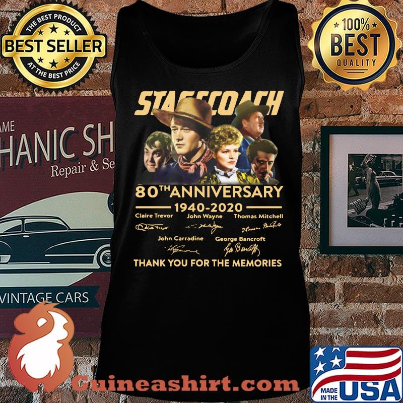 Stagecoach 80th anniversary 1940 2020 thank you for the memories signatures s Tank top