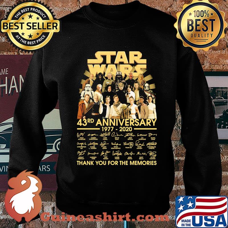 Star wars 43rd anniversary 1977 2020 thank you for the memories signatures s Sweater