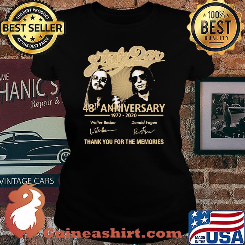 Steely dan 48th anniversary 1972 2020 thank you for the memories signatures s Laides tee