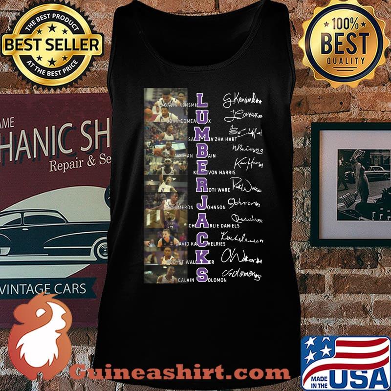 Stephen f. austin lumberjacks basketball players signatures s Tank top