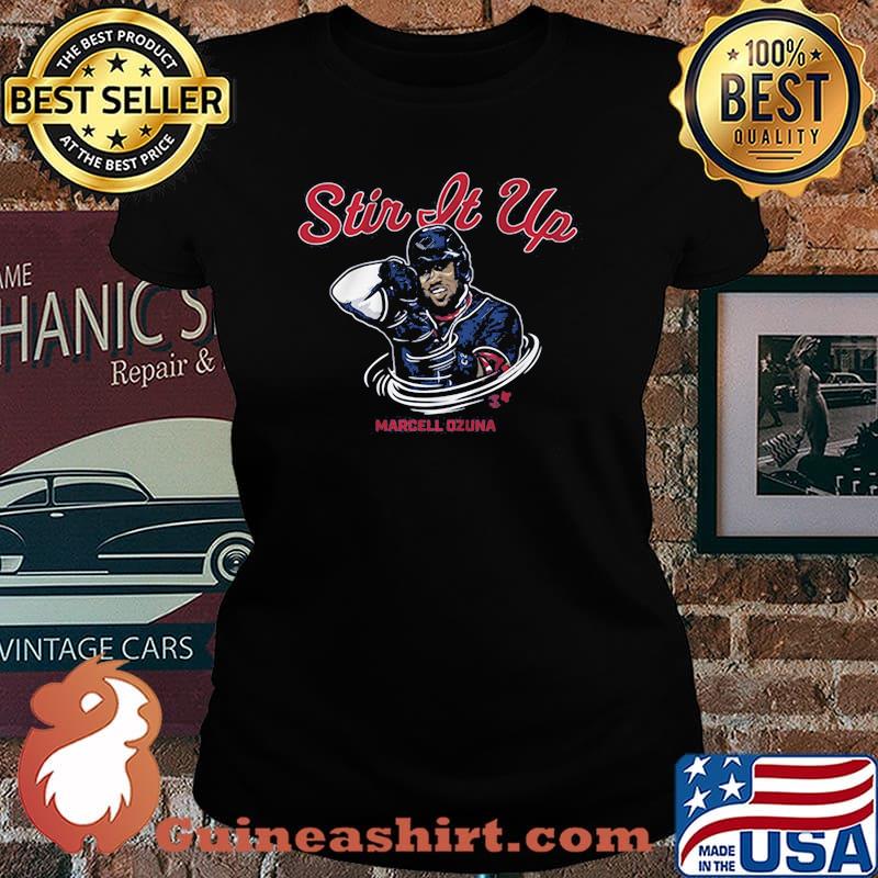 Stir it up marcell ozuna atlanta braves baseball s Laides tee