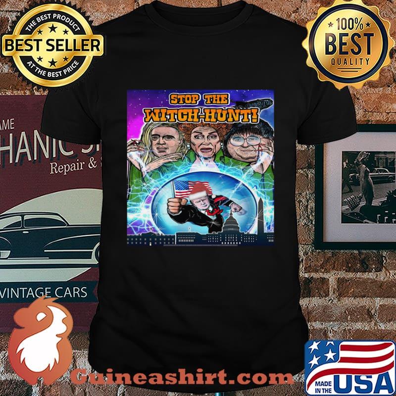 Stop the witch hunt donald trump american flag shirt