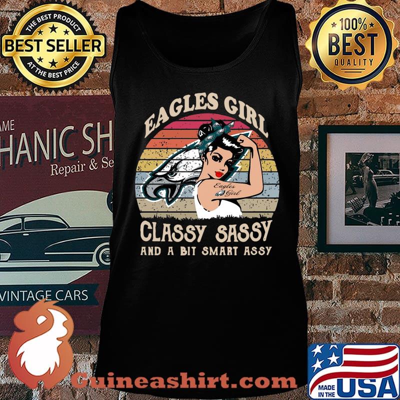Strong eagles girl classy sassy and a bit smart assy vintage retro s Tank top