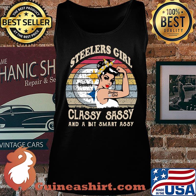 Strong steelers girl classy sassy and a bit smart assy vintage retro s Tank top