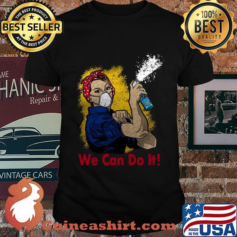 Strong woman mask we can do it shirt