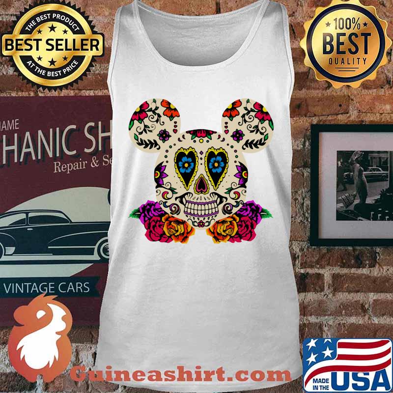 Sugar mickey mouse witch flowers s Tank top