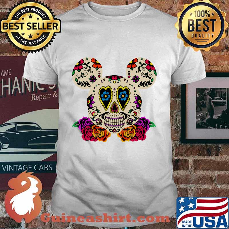 Sugar mickey mouse witch flowers shirt