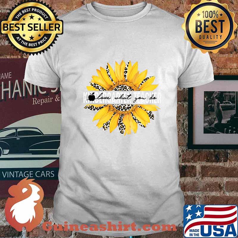 Sunflower leopard love what you do apple shirt