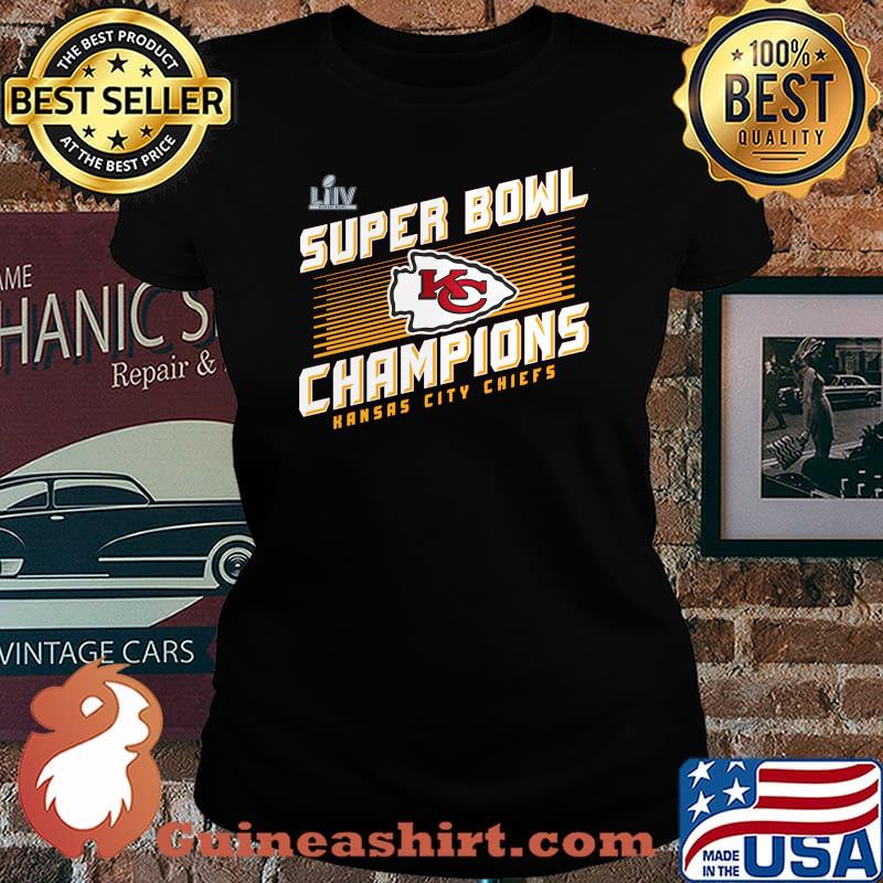 Super bowl liv champions kansas city chiefs football logo s Laides tee