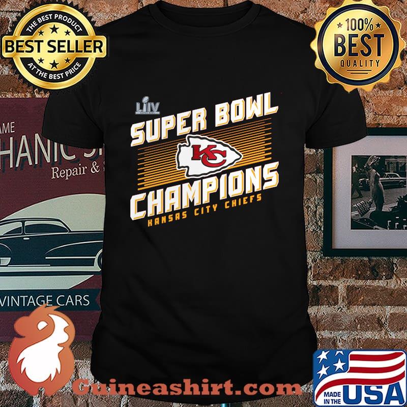 Super bowl liv champions kansas city chiefs football logo shirt